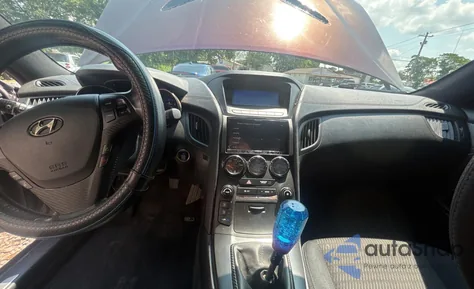 2015 Hyundai Genesis Coupe 3.8L из США, поврежденный, VIN KMHHT6KJ6FU129358